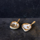 Pair of Shell Salt Cellars & Salt Spoons - elsie green - the french kitchen