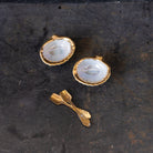 Pair of Shell Salt Cellars & Salt Spoons - elsie green - the french kitchen