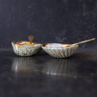 Pair of Shell Salt Cellars & Salt Spoons - elsie green - the french kitchen