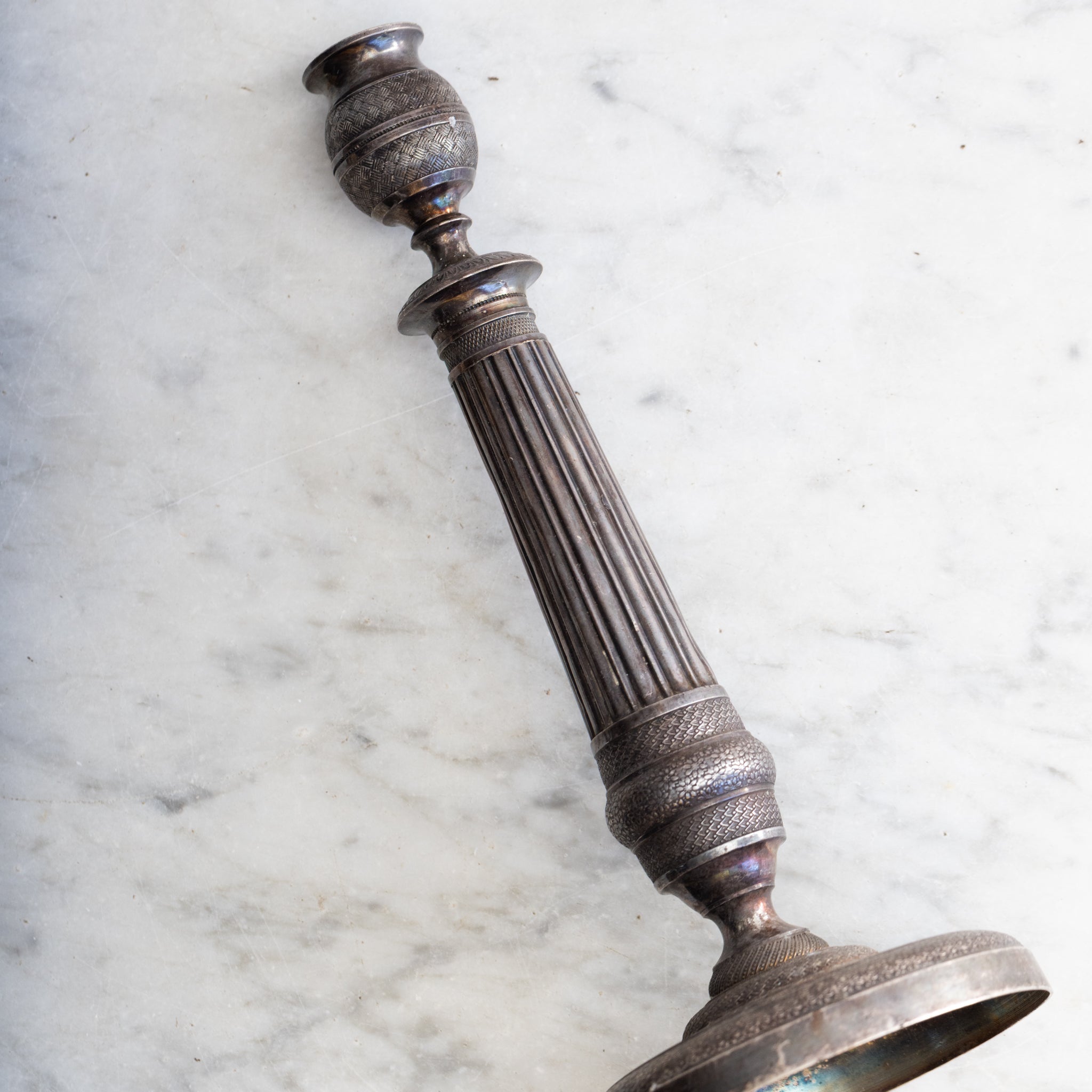 Pair of Silver Candlesticks - elsie green - decor