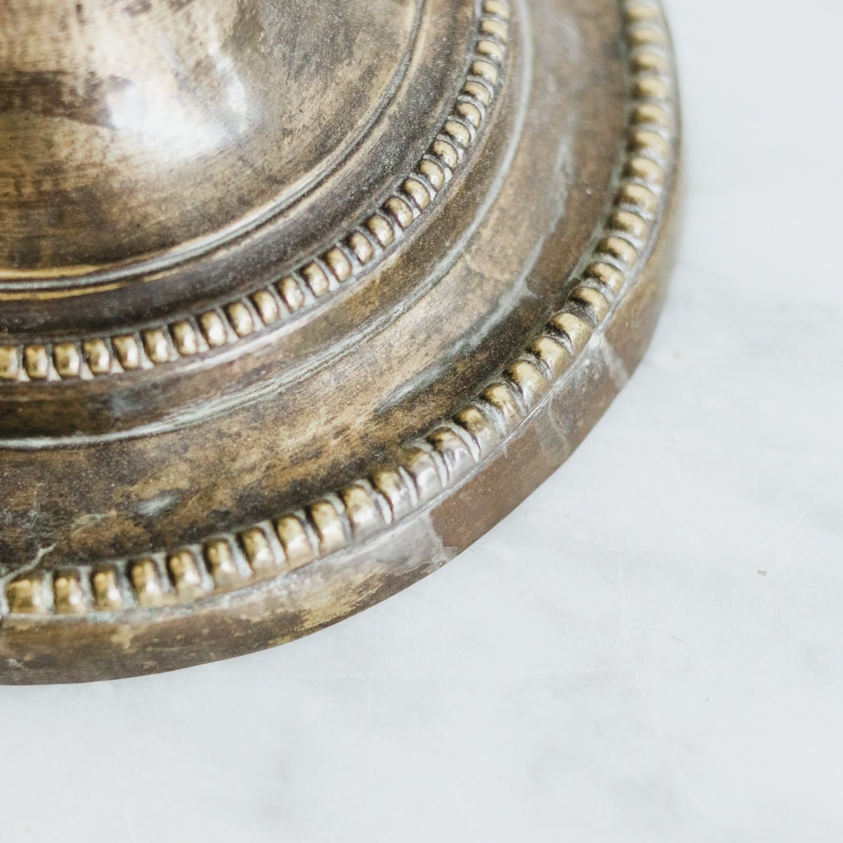 Pair of Silver Candlesticks with Knurling Detail - elsie green - decor