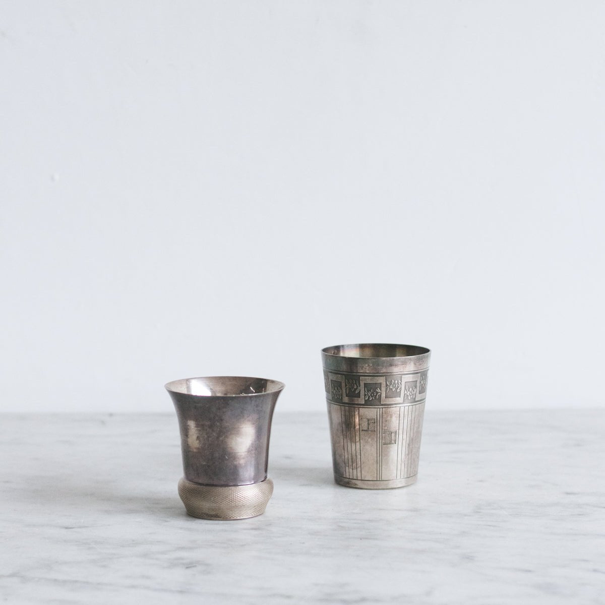Pair of Silver Christening Cups - elsie green - the french kitchen