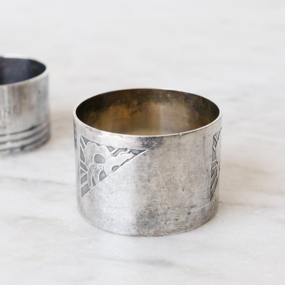 Pair Of Silver Napkin Rings - elsie green - The French Kitchen