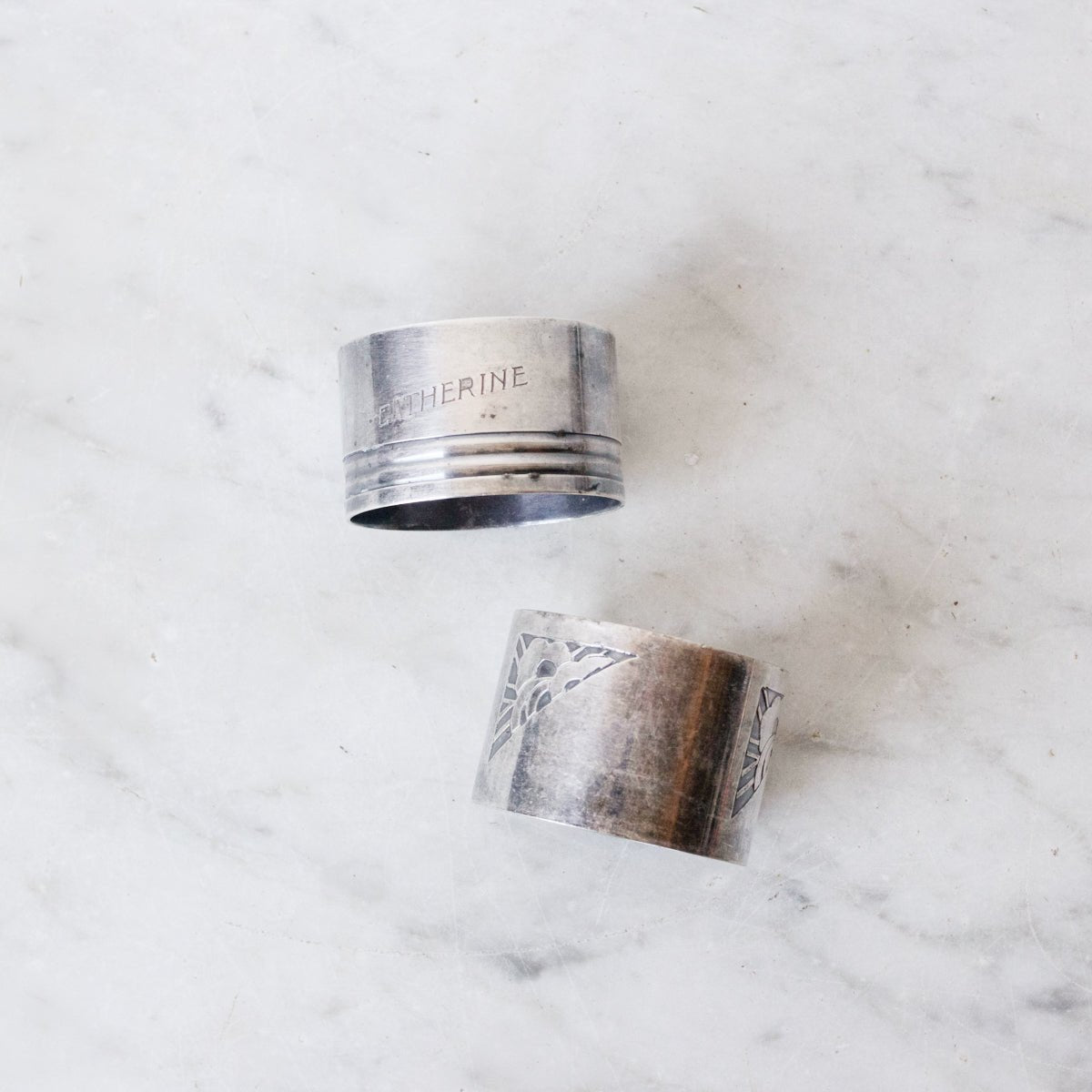 Pair Of Silver Napkin Rings - elsie green - The French Kitchen