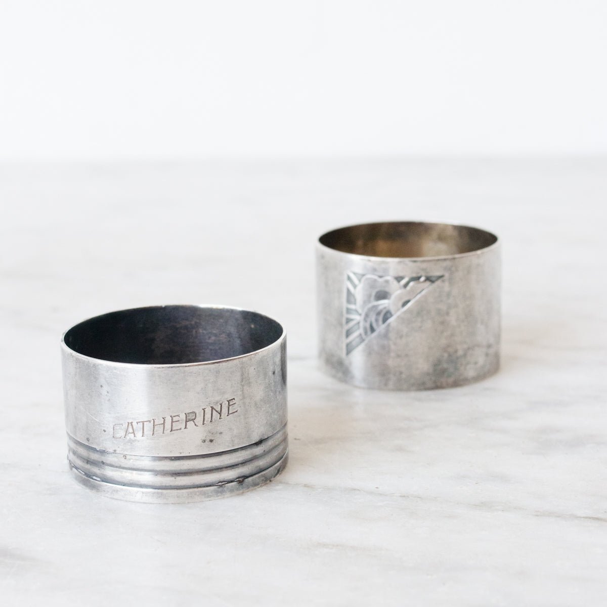 Pair Of Silver Napkin Rings - elsie green - The French Kitchen