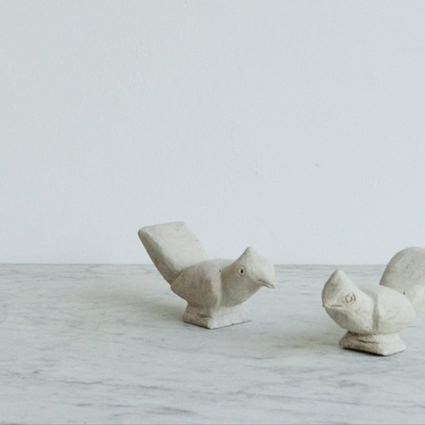 Pair of Stone Birds - elsie green - decor