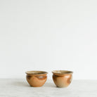 Pair Of Stoneware Bowls With Silver Spoon - elsie green - The French Kitchen