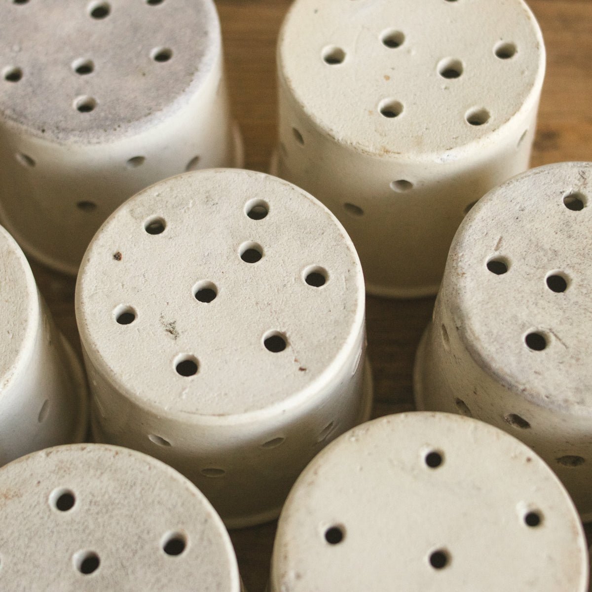 Pair of Stoneware Cheese Pots - elsie green - The French Kitchen