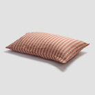Pair of Striped Linen Cotton Pillowcases - elsie green - Textiles