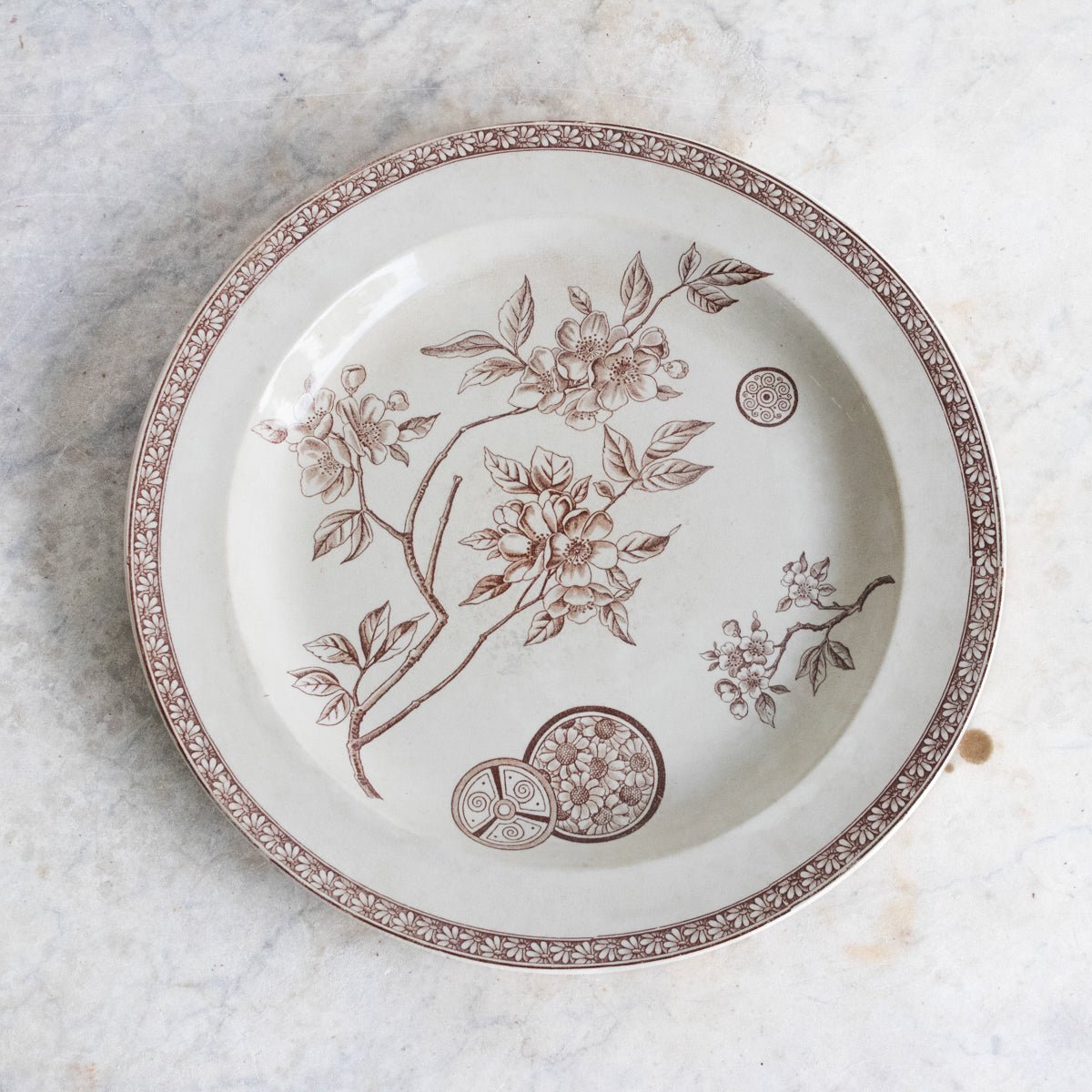 Pair Of Succursale Transfeware Platters - elsie green - The French Kitchen
