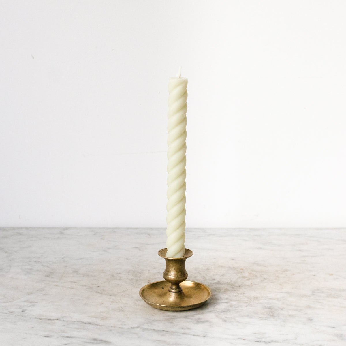 Pair of Twist Beeswax Tapers - elsie green - Decor