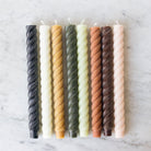Pair of Twist Beeswax Tapers - elsie green - Decor