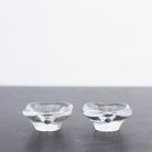 Pair of Vintage Baccarat Crystal Salt Cellars - elsie green - the french kitchen