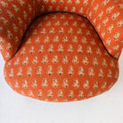 Pair of Vintage Block Print Arm Chairs | Bimala Saffron - elsie green - Furniture