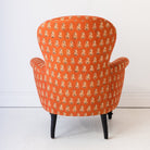Pair of Vintage Block Print Arm Chairs | Bimala Saffron - elsie green - Furniture