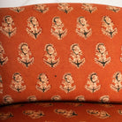 Pair of Vintage Block Print Arm Chairs | Bimala Saffron - elsie green - Furniture