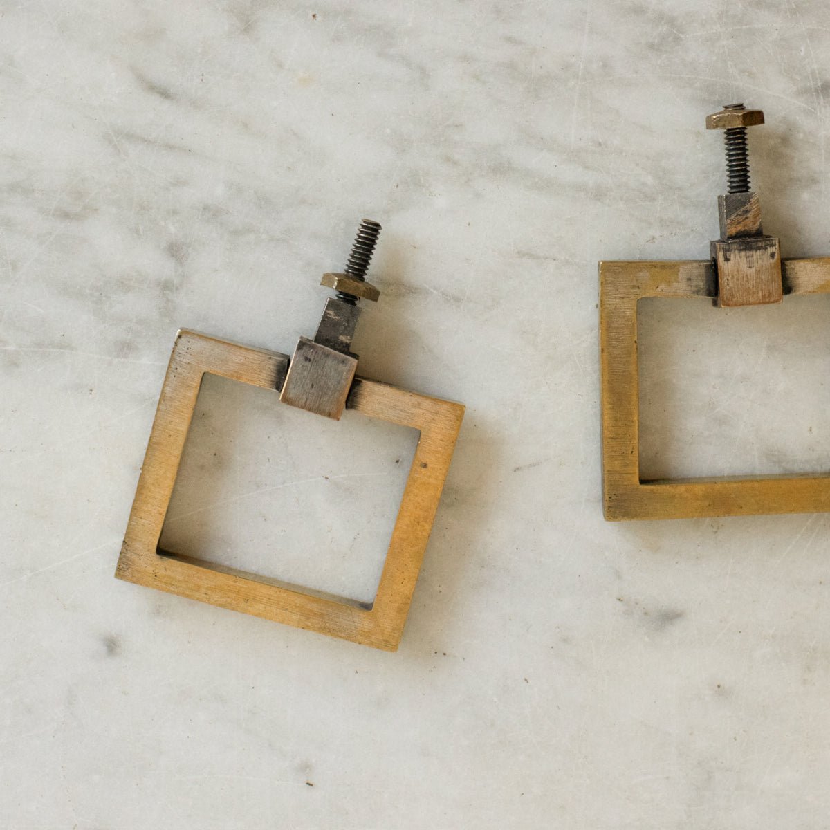 Pair of Vintage Brass Drawer Pulls - elsie green - decor