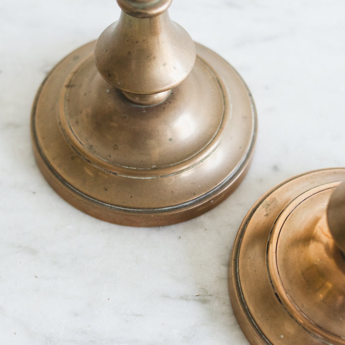 Pair of Vintage Copper Candlesticks - elsie green - decor