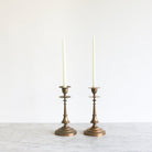 Pair of Vintage Copper Candlesticks - elsie green - decor