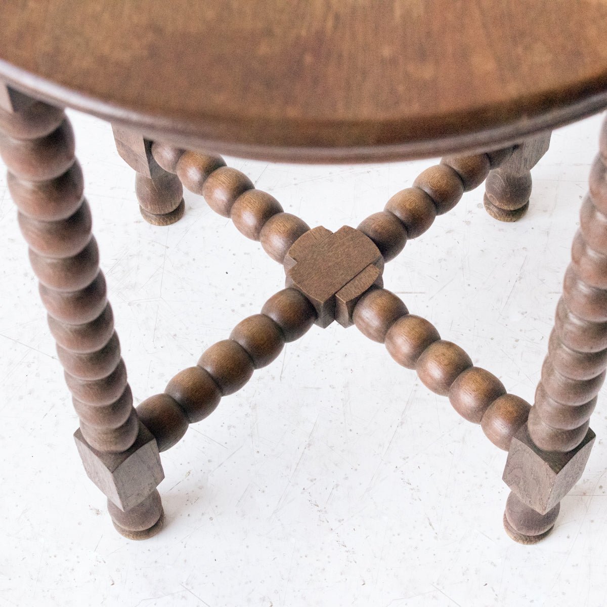 Pair of Vintage Spindle Bedside Tables - elsie green - furniture