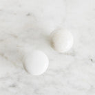 Pair of White Porcelain Cabinet Knobs - elsie green - decor