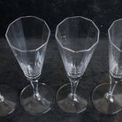 Paneled Crystal Champagne Flute Set Of 4 - elsie green - The French Kitchen