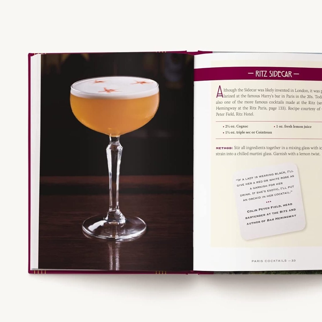 Paris Cocktails | An Elegant Collection of Over 100 Recipes Inspired by the City of Light - elsie green - Decor