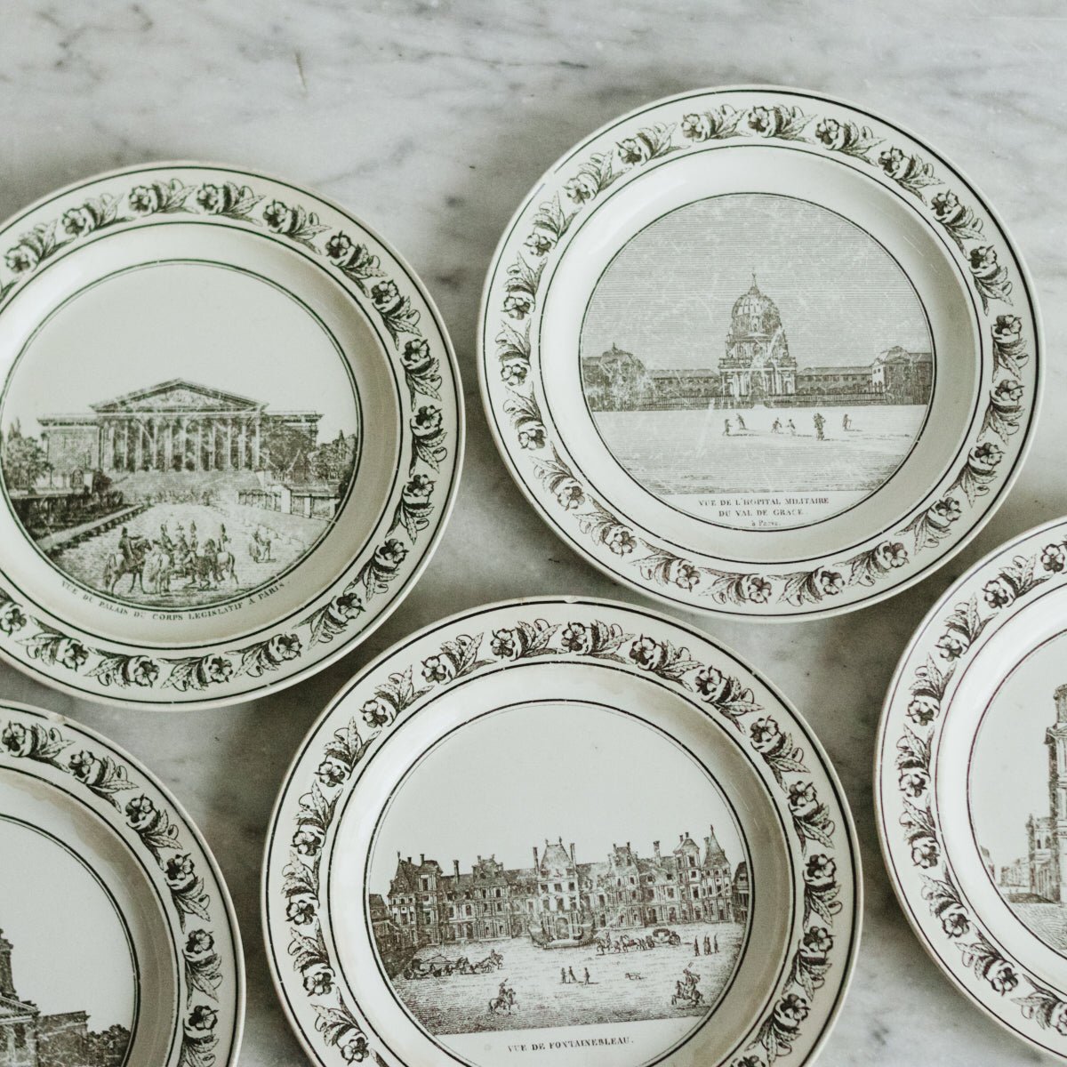 Paris Landmark Plates Set of 5 - elsie green - the french kitchen
