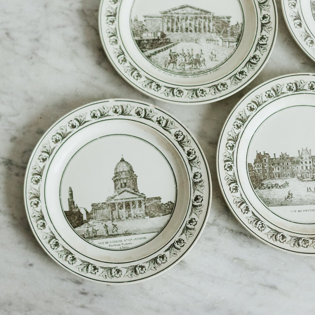 Paris Landmark Plates Set of 5 - elsie green - the french kitchen