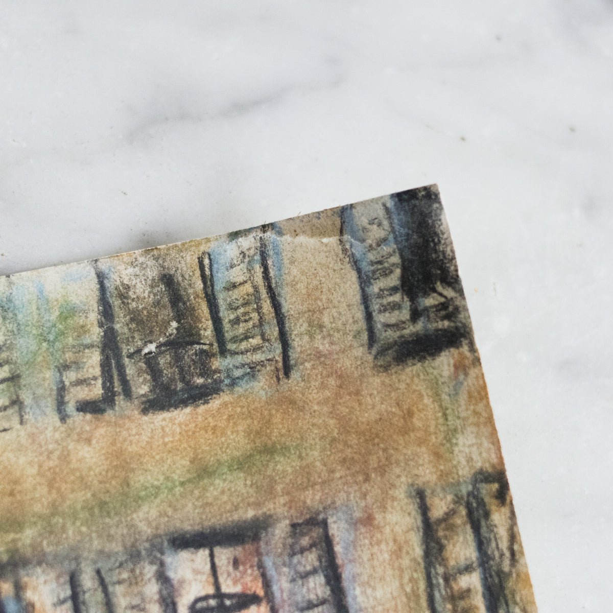 Paris Montmartre Pastel Drawing - elsie green - art