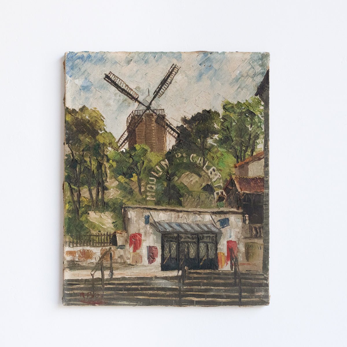 Paris Moulin Rouge Oil Painting - elsie green - Art