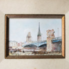 Paris Pont Neuf Watercolor - elsie green - art
