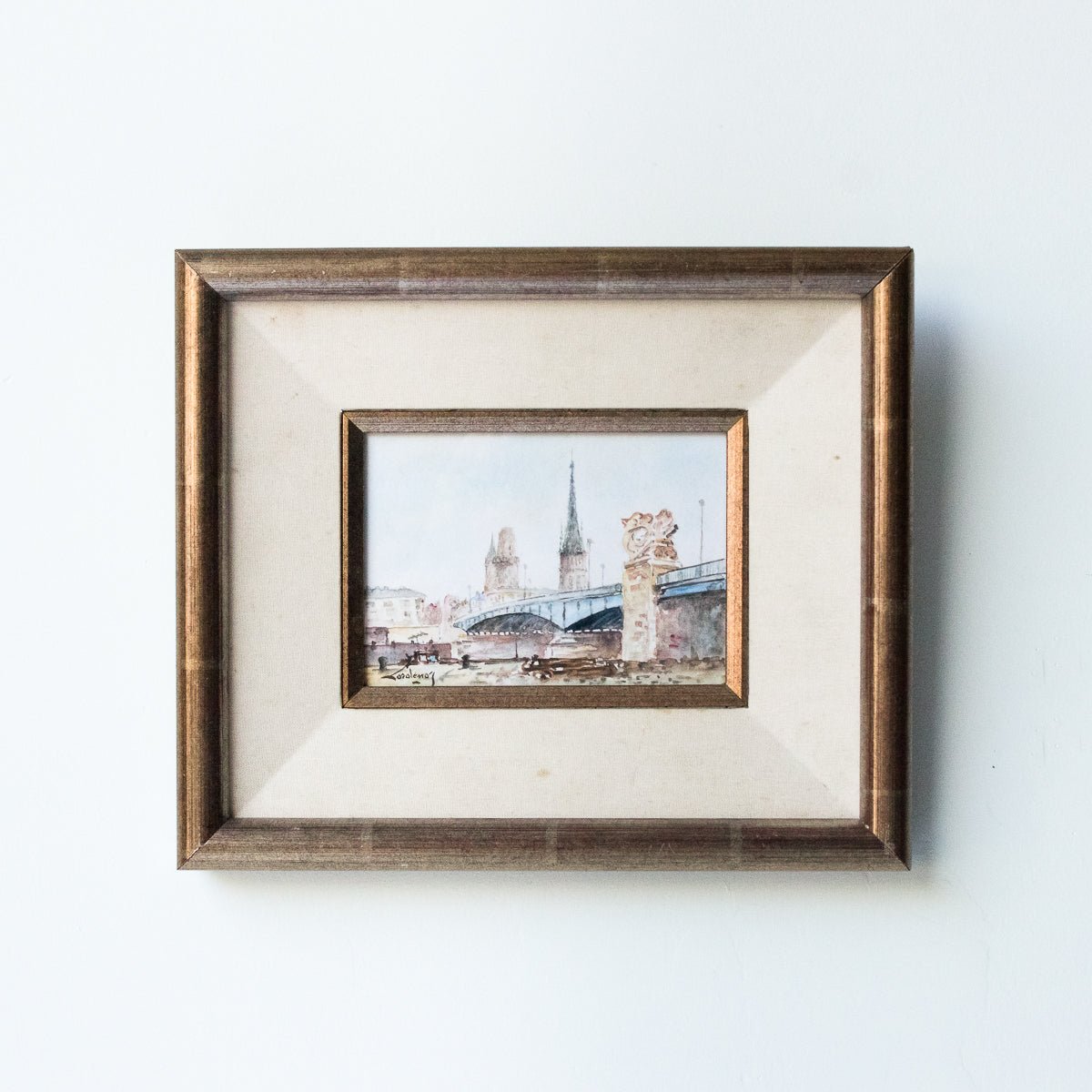 Paris Pont Neuf Watercolor - elsie green - art