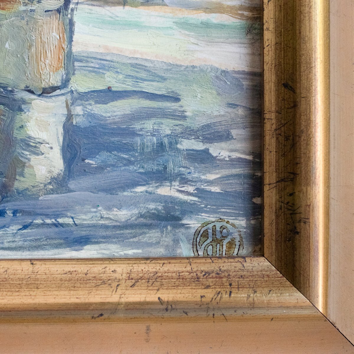 Paris Rive Seine Oil Painting - elsie green - Art