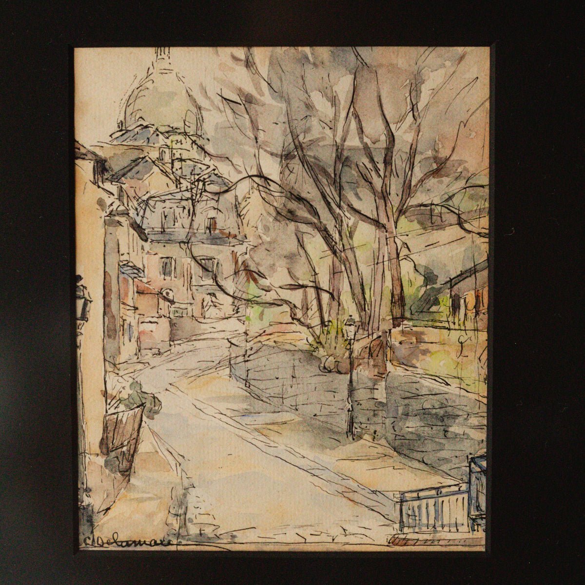 Paris Sacre Coeur Watercolor - elsie green - art