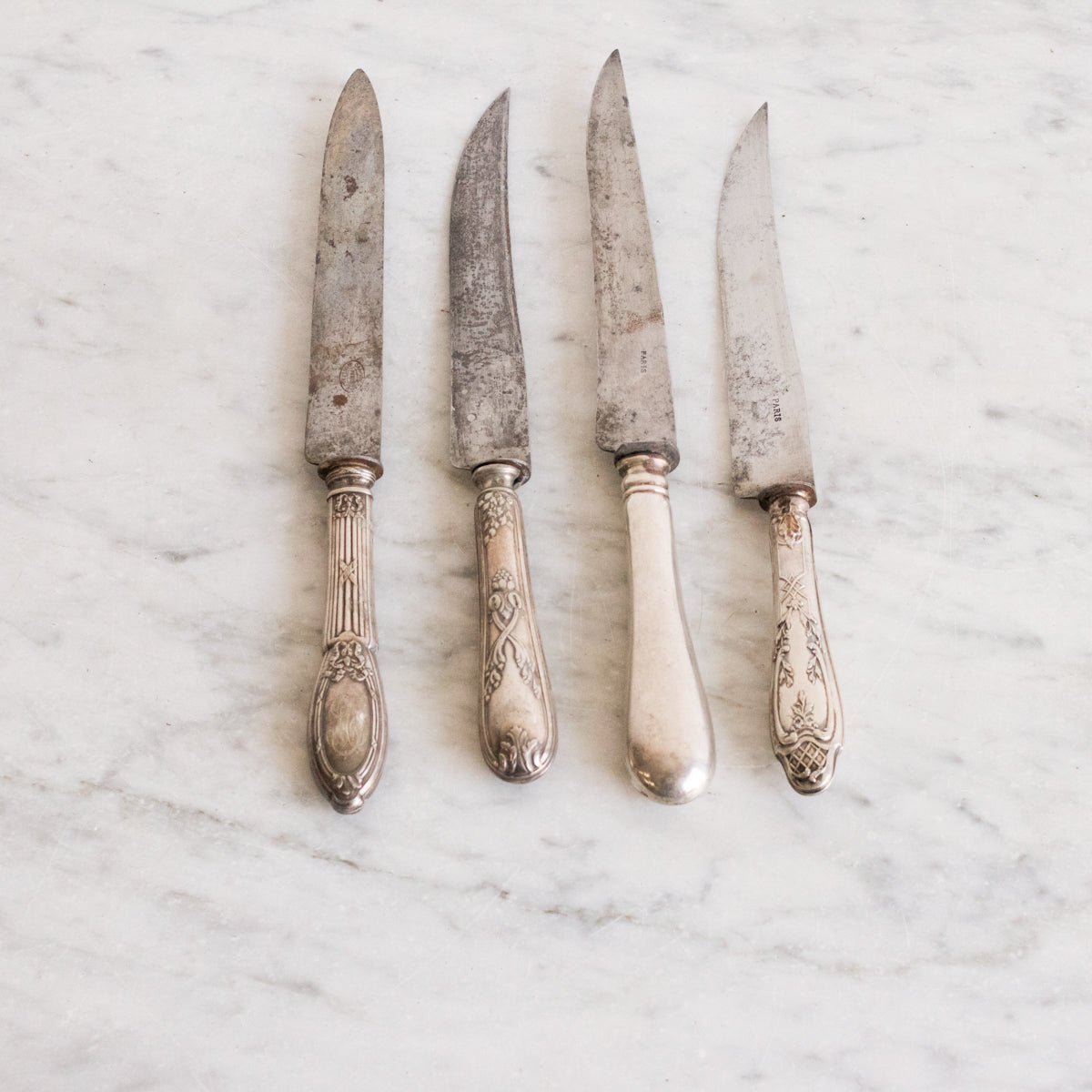 Paris Stamped Silver Carving Knife - elsie green - the french kitchen