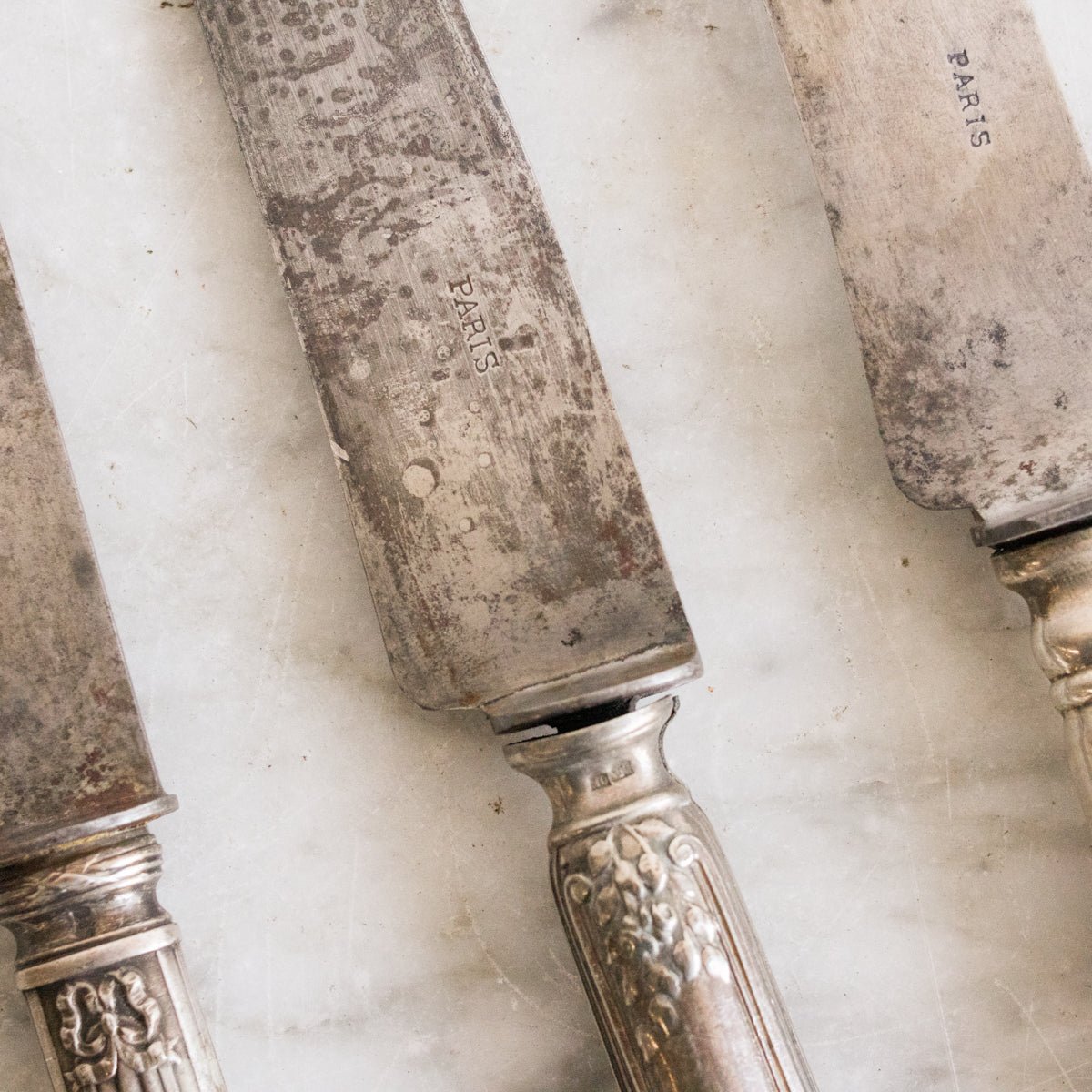 Paris Stamped Silver Carving Knife - elsie green - the french kitchen