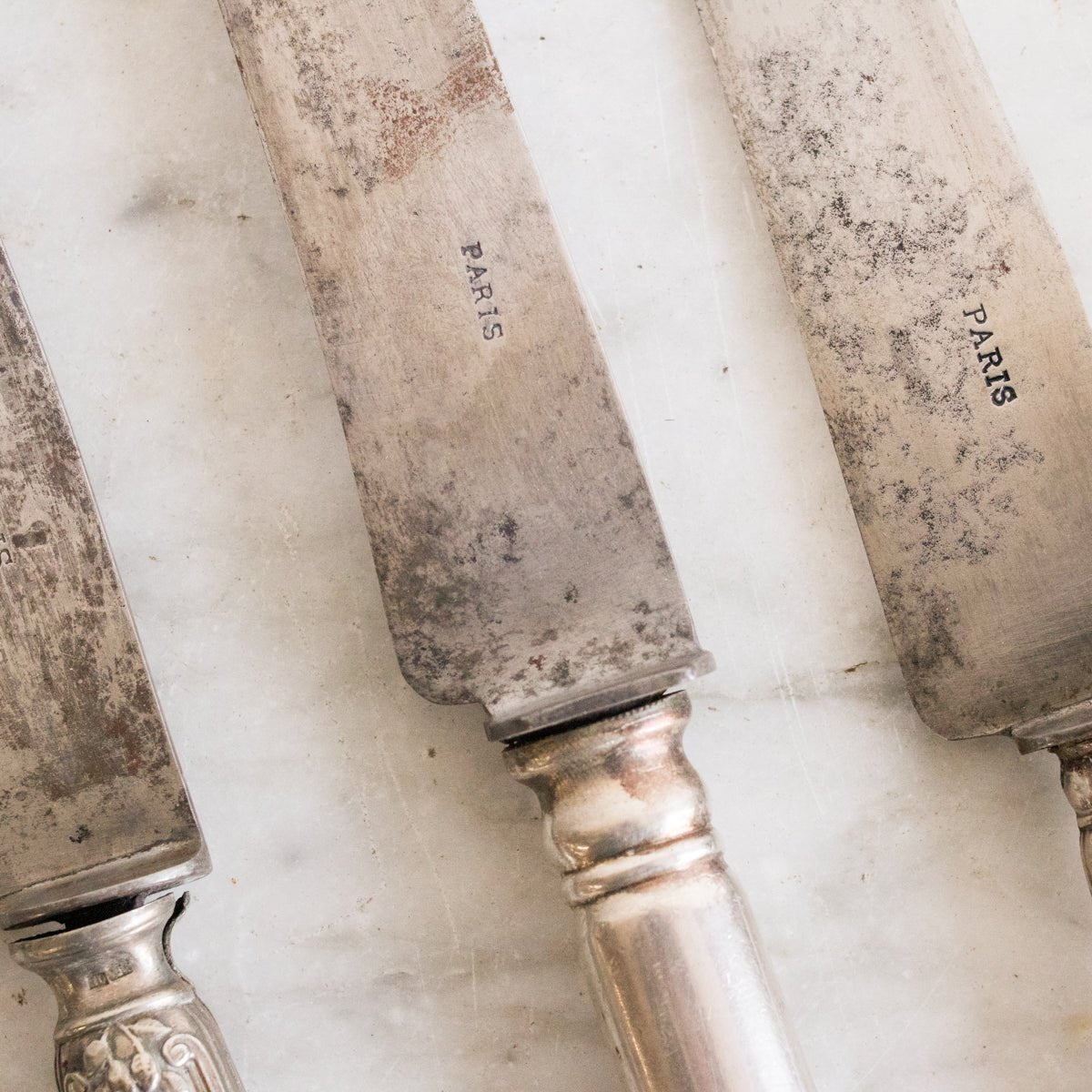 Paris Stamped Silver Carving Knife - elsie green - the french kitchen