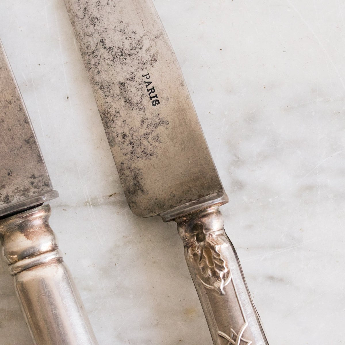 Paris Stamped Silver Carving Knife - elsie green - the french kitchen