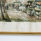 Paris Street With Bouquinistes Watercolor - elsie green - Art