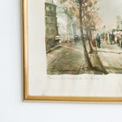 Paris Street With Bouquinistes Watercolor - elsie green - Art