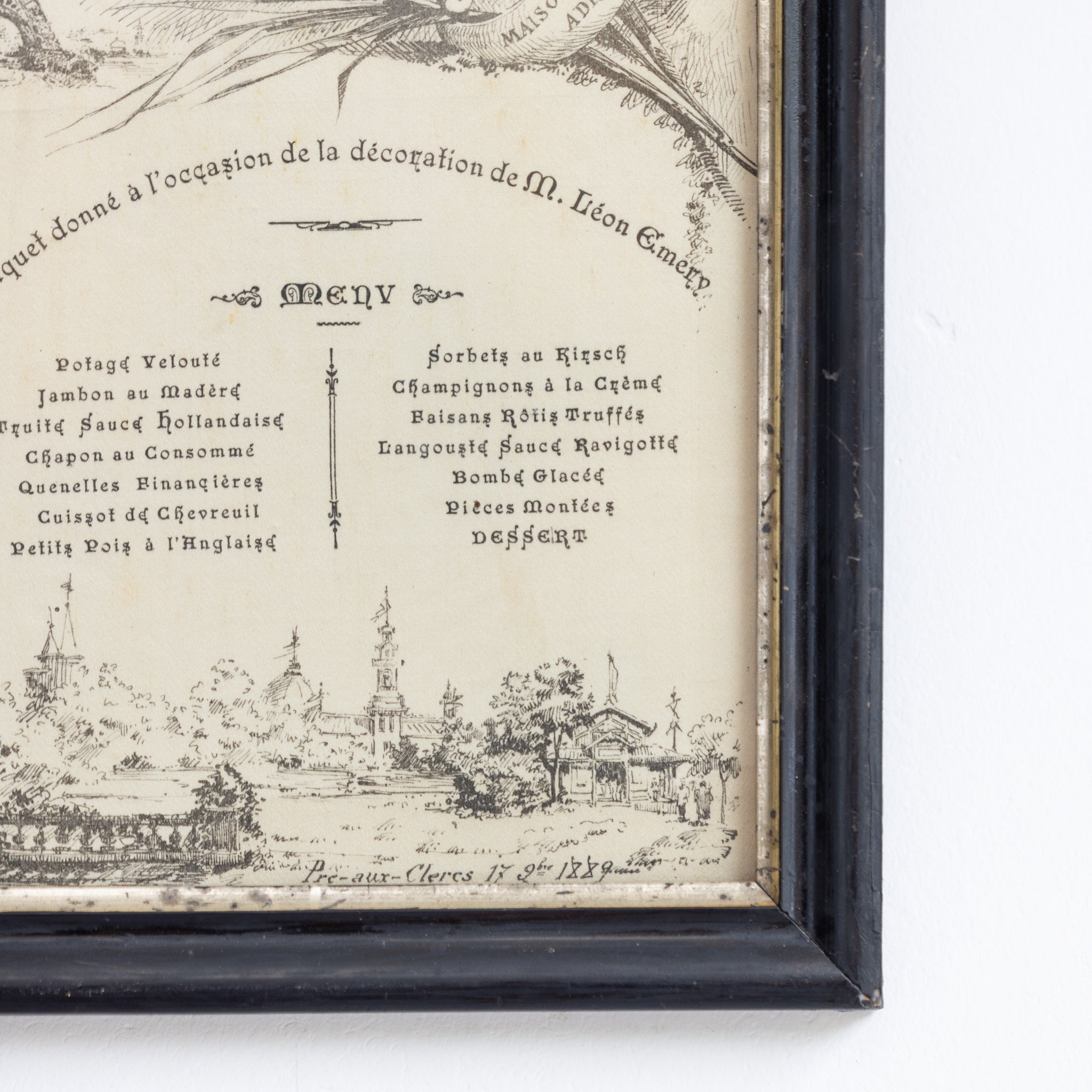 Paris World's Fair Commemorative Menu | 1887 - elsie green - art
