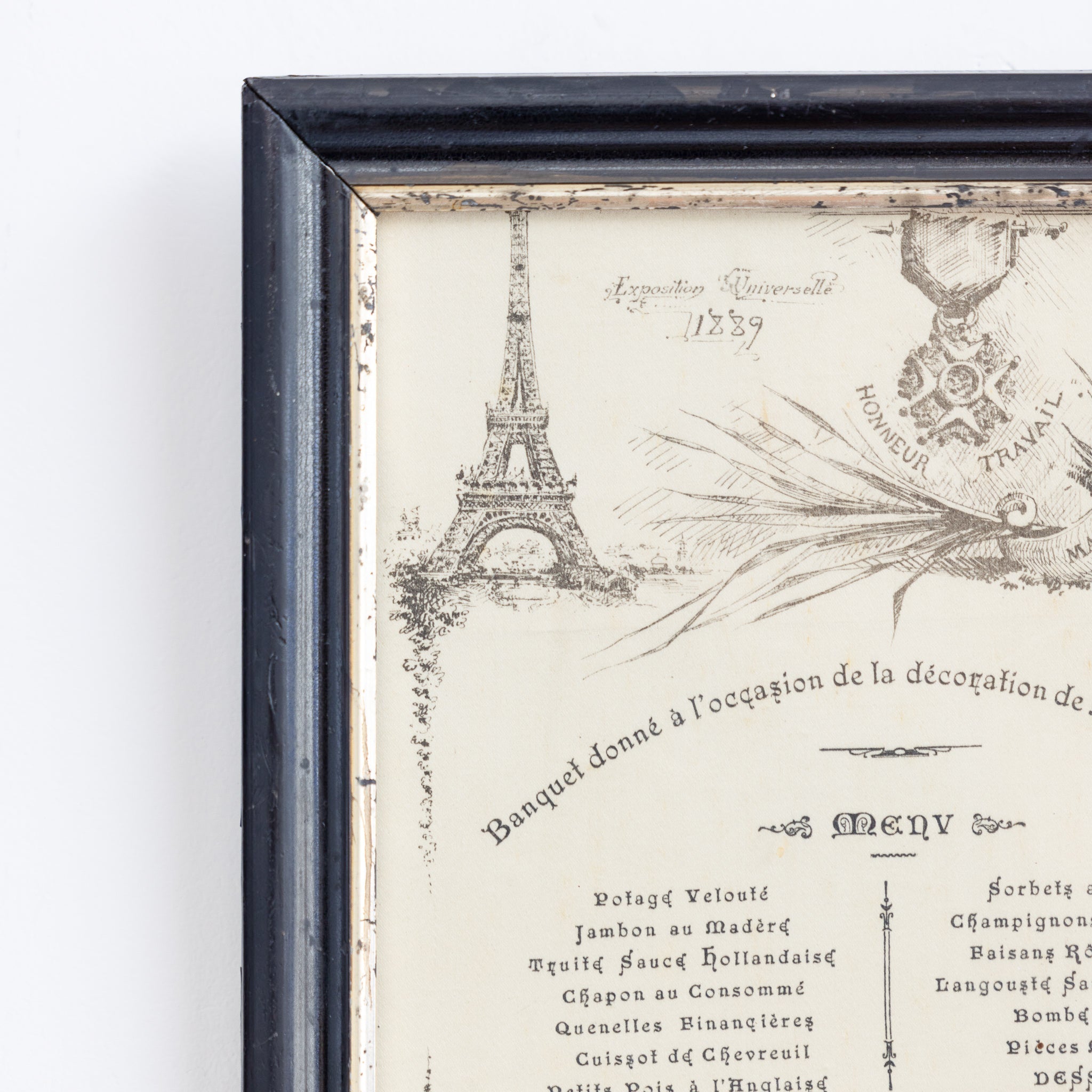 Paris World's Fair Commemorative Menu | 1887 - elsie green - art