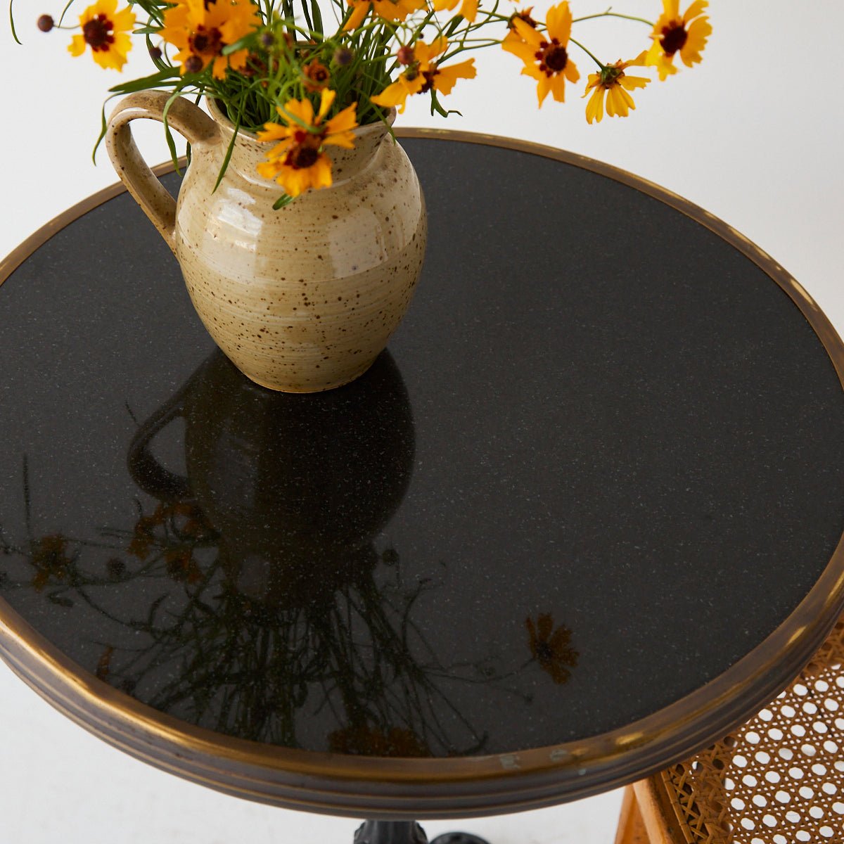 Parisian Marble Bistro Table - elsie green - furniture