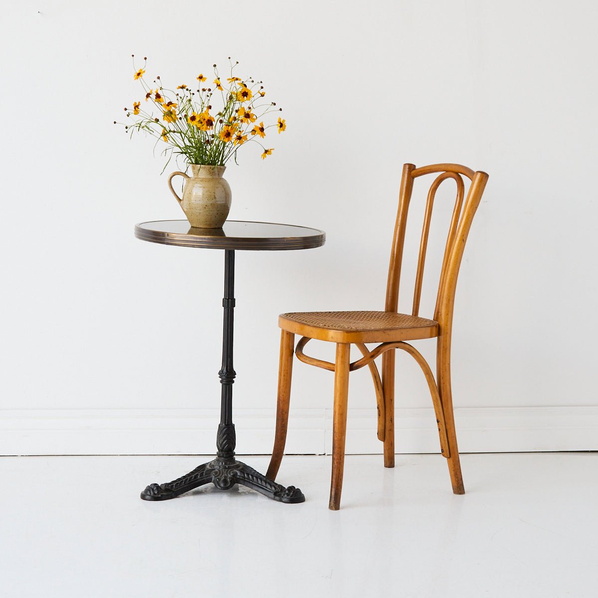 Parisian Marble Bistro Table - elsie green - furniture