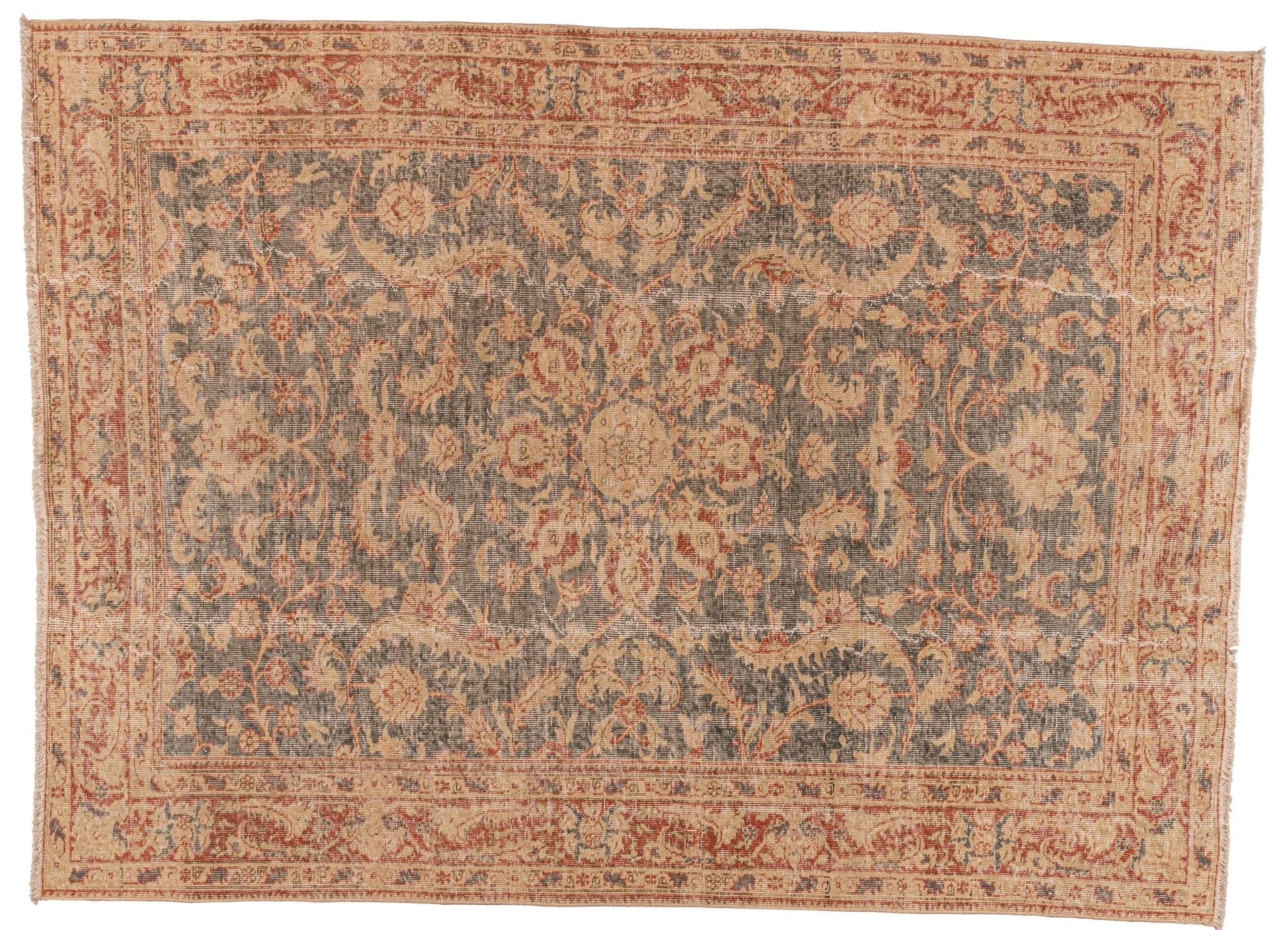 Pau Vintage Rug | 3'7" x 8'5" - elsie green - textiles