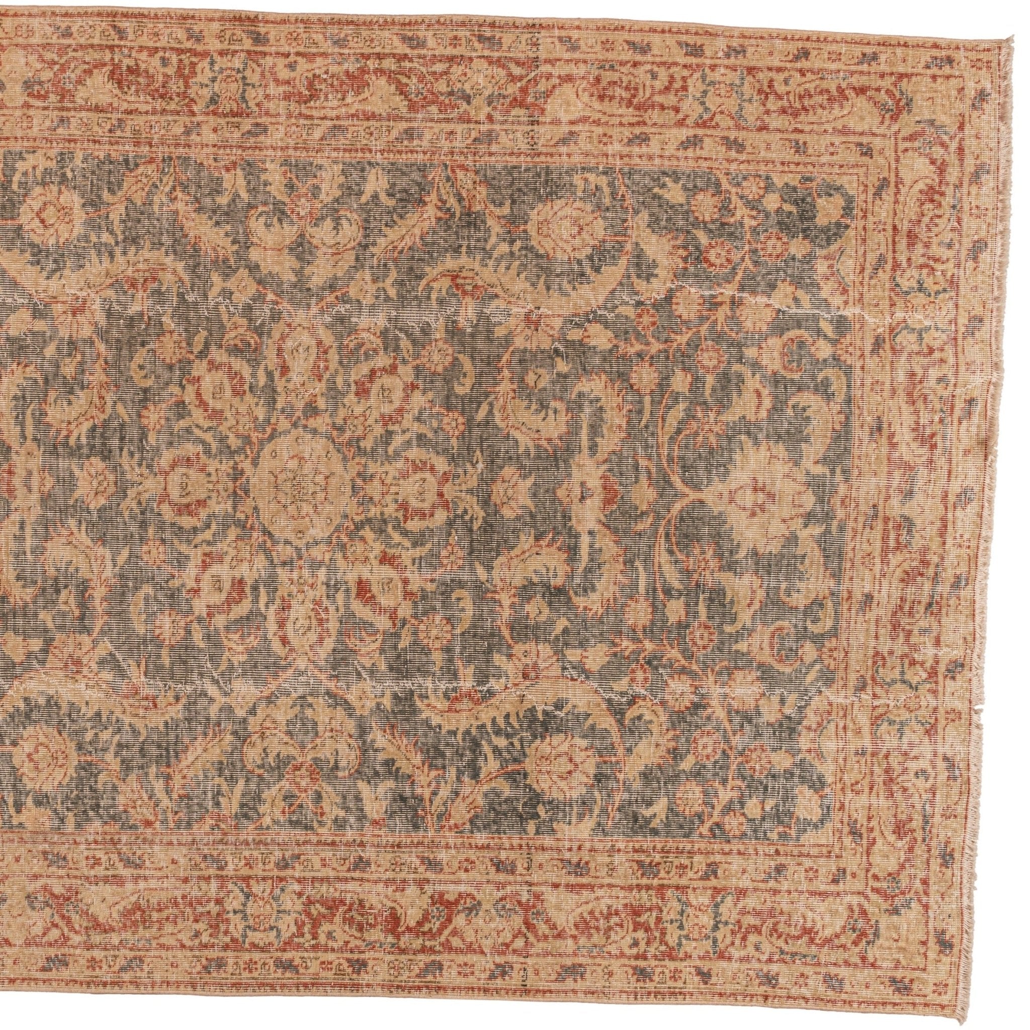 Pau Vintage Rug | 3'7" x 8'5" - elsie green - textiles