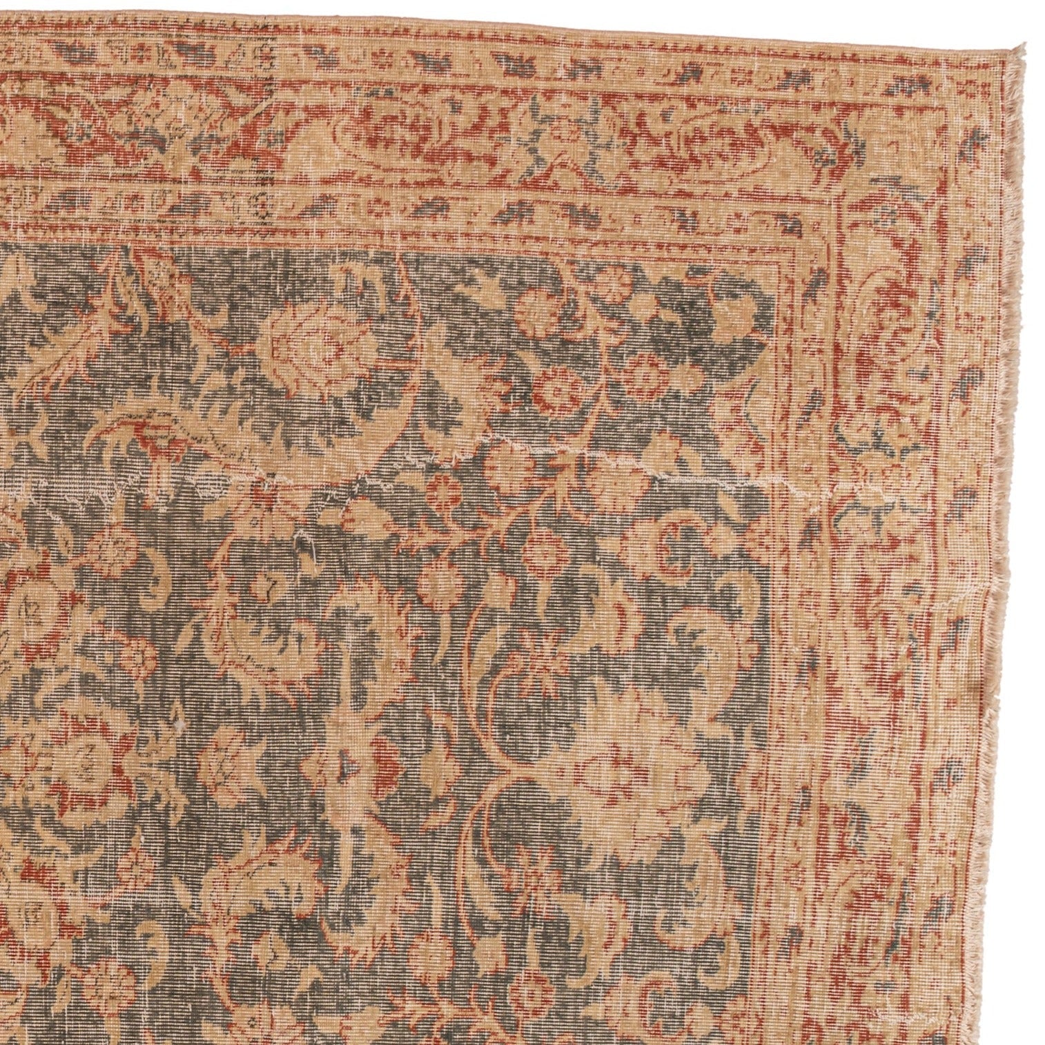 Pau Vintage Rug | 3'7" x 8'5" - elsie green - textiles