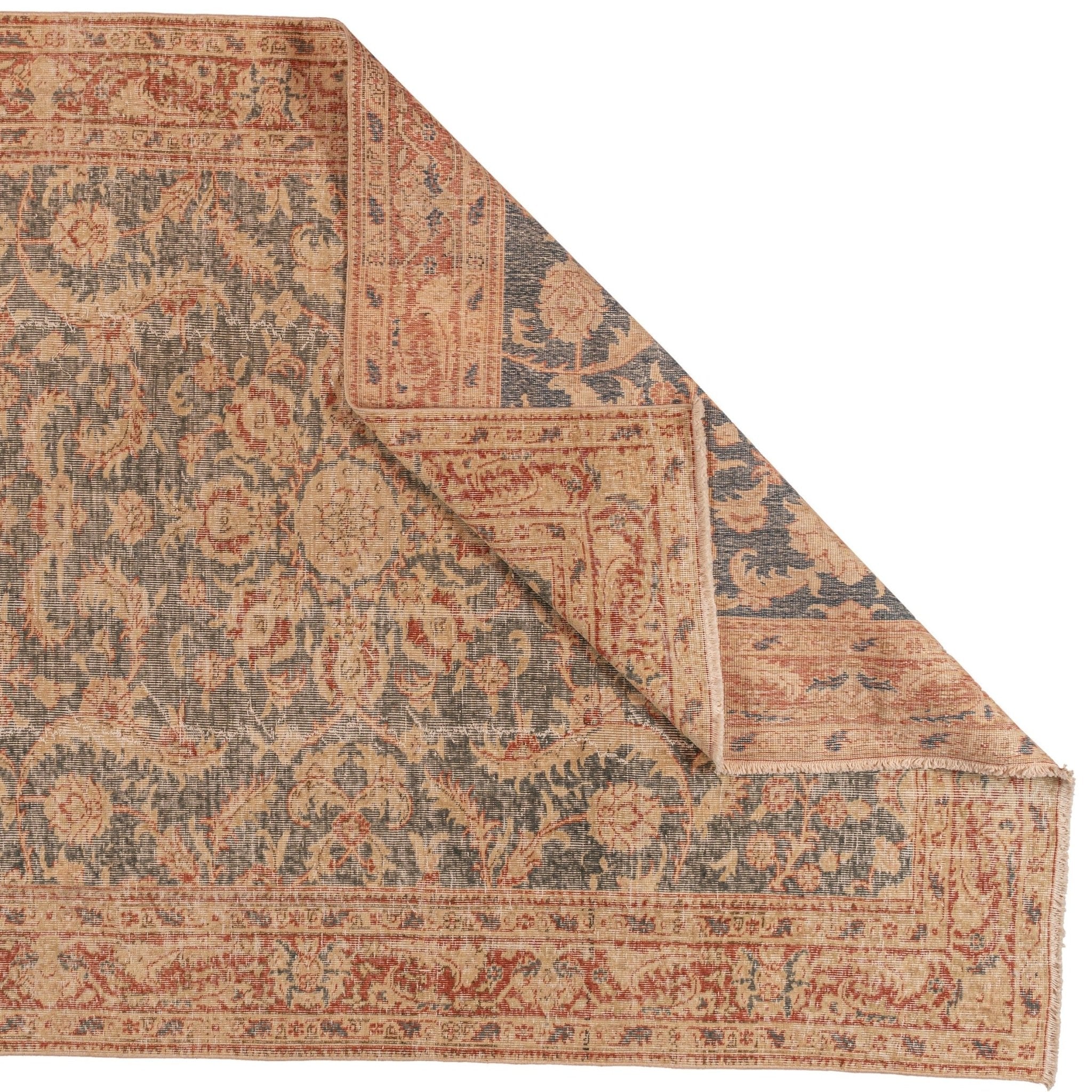 Pau Vintage Rug | 3'7" x 8'5" - elsie green - textiles
