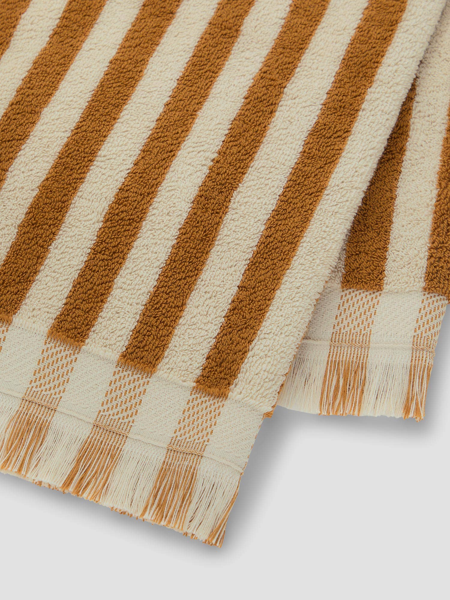 Pembroke Stripe Cotton Towel - elsie green - Textiles